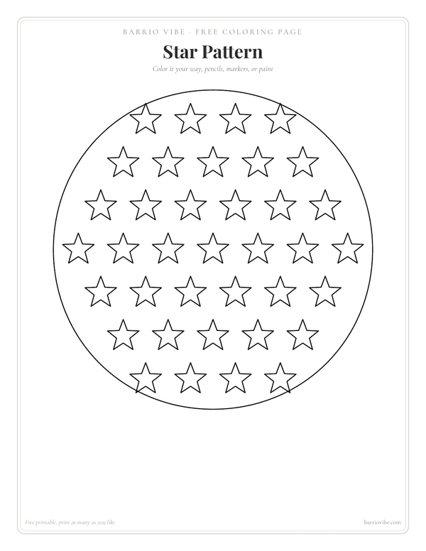 Preview of Star Pattern