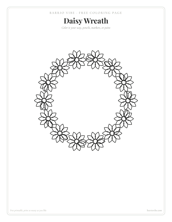 Preview of Daisy Wreath