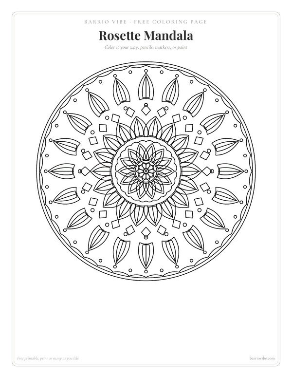 Preview of Rosette Mandala