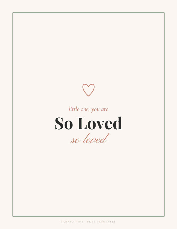 Preview of You Are So Loved Wall Art, Free Printable